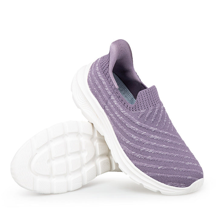 Damen nan elastische Strick-Slipper mit dämpfender Laufsohle Echo Archiv