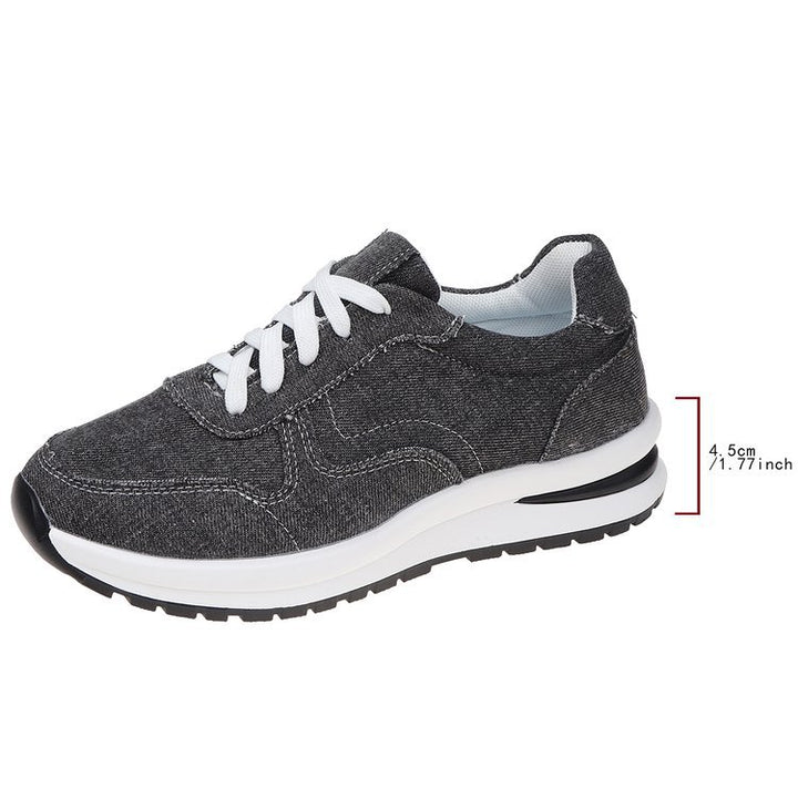Damen  sportlich-elegante Textile Sneaker mit dämpfender EVA-Sohle und gepolsterter Innensohle Echo Archiv