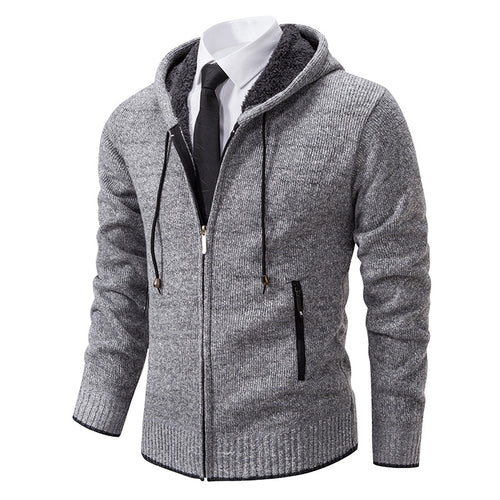 Herren sportliche Kapuzenjacke mit wärmendem Innenfutter und praktischen Taschen Echoarchiv