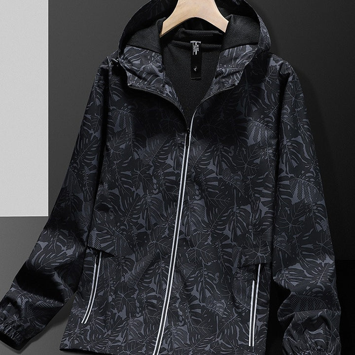 Damen Leichte Regenjacke mit verstellbarem Kapuzenverschluss Echo Archiv