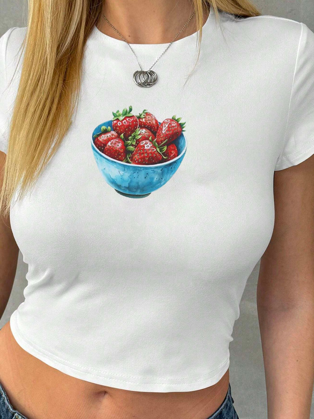 Damen Crop Top mit 90er Jahre Aufdruck Echo Archiv