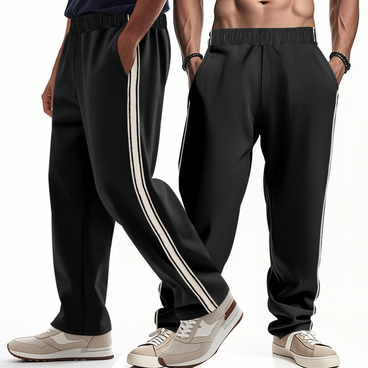 Herren nan lockere Trainingshose mit elastischem Bund und seitlichen Kontraststreifen Echo Archiv