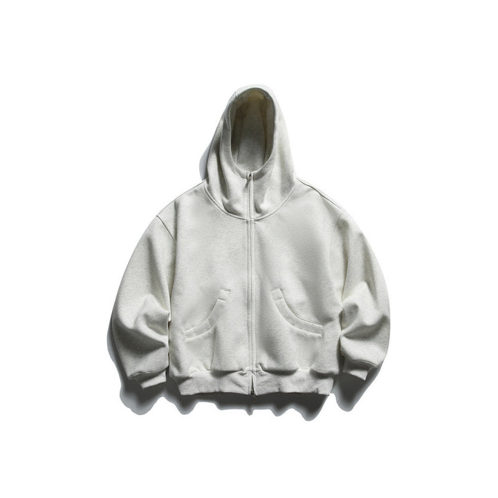 Unisex Oversize Zip-Hoodie mit hohem Kragen und Kängurutaschen Echo Archiv