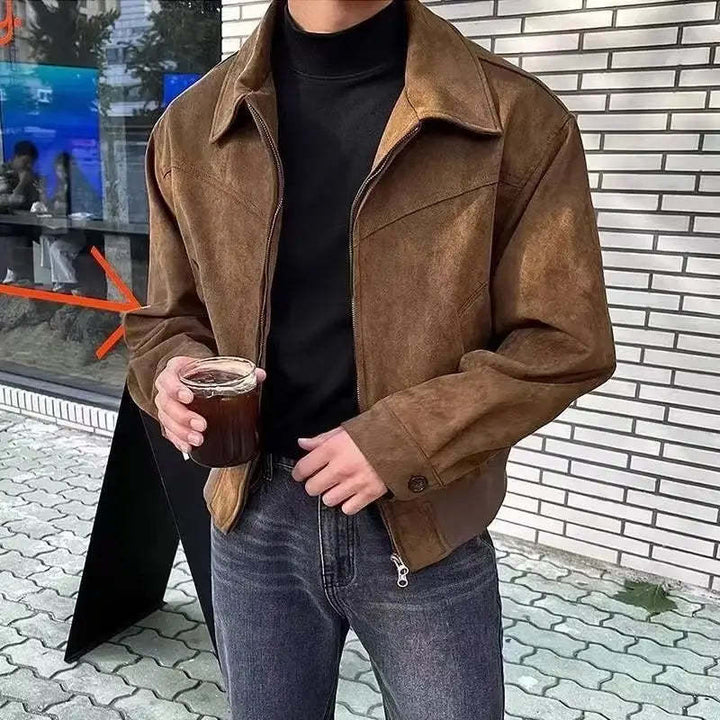 Herren Fleecejacke mit hohem Kragen und praktischem Reißverschluss Echoarchiv