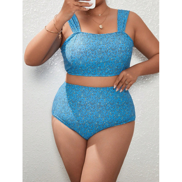 Damen Crop-Top Bikini mit hohem Bund Echo Archiv