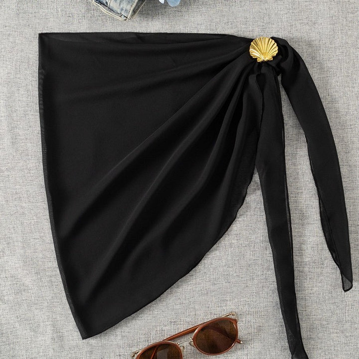 Damen Strandrock mit raffiniertem Knoten und dekorativer Muschelapplikation Echo Archiv