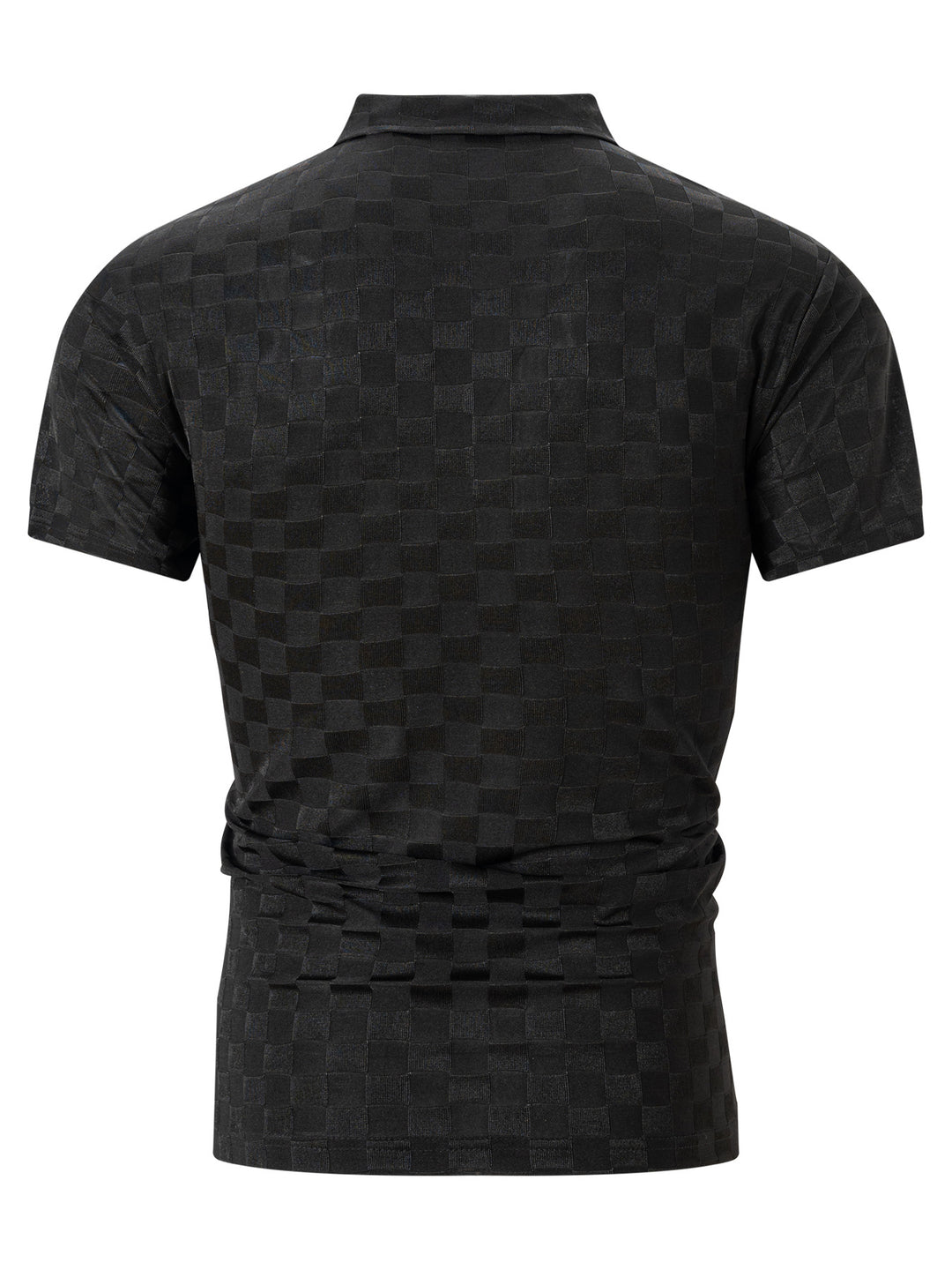 Herren Polo-Shirt mit Reißverschluss und strukturiertem Design Echoarchiv