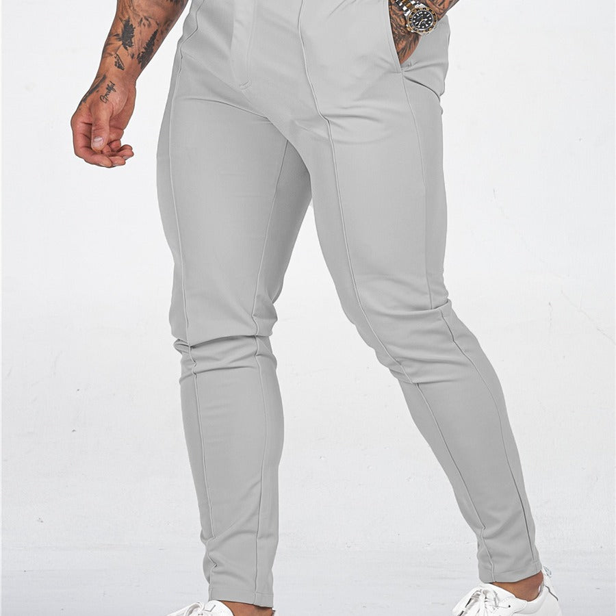 Herren Slim-Fit Anzughose mit eleganten Details Echoarchiv
