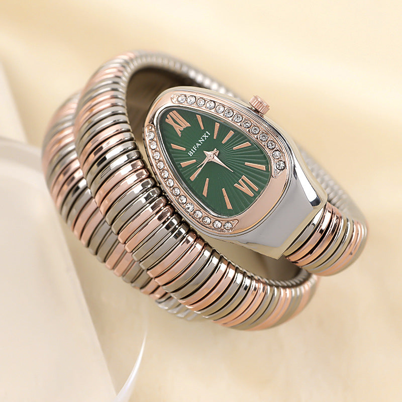 Echoarchiv | Schlangenuhr mit Quarzbewegung und Persönlichem Armband