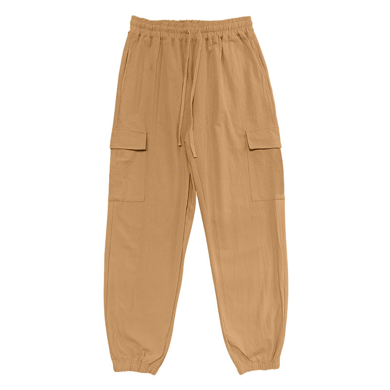 Herren Cargo-Hose mit elastischem Bund und multifunktionalen Taschen Echoarchiv