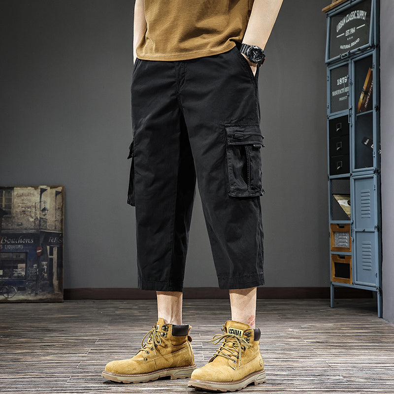 Herren Cargo-Shorts mit vielen Taschen und elastischem Bund Echoarchiv