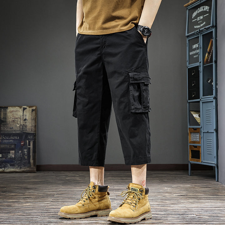 Herren Cargo-Shorts mit vielen Taschen und elastischem Bund Echoarchiv