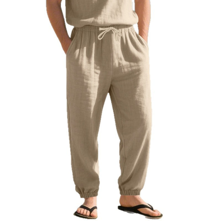 Herren luftige Strandhose mit elastischem Bund Echoarchiv