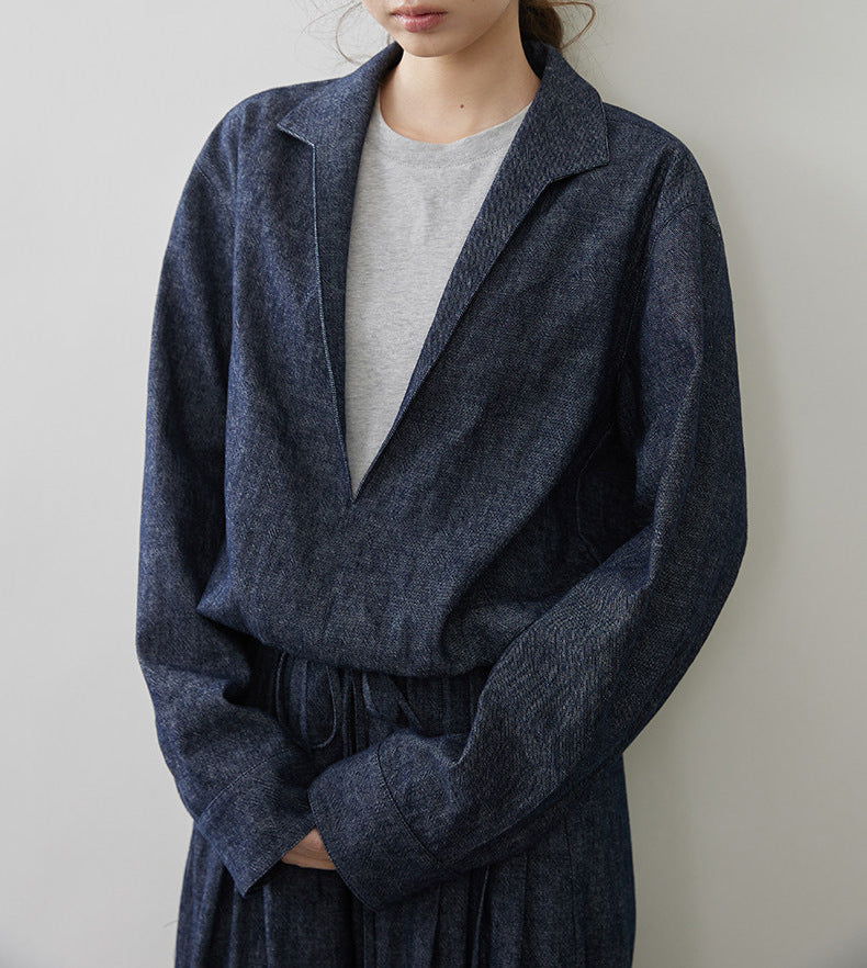 Damen Modische Blazerjacke mit lässiger Silhouette Echoarchiv