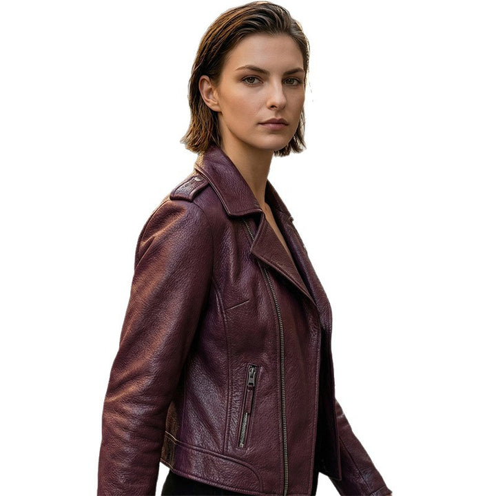 Damen Stylische Bikerjacke aus hochwertigem Leder Echo Archiv