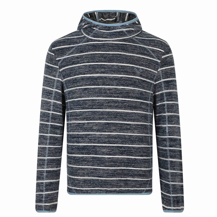 Unisex Gestreifter Strick‑Halbkragenpullover mit Raglanärmeln Echoarchiv