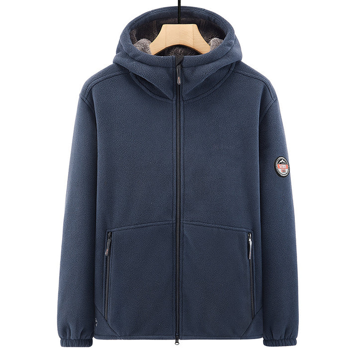 Herren Fleecejacke mit Kapuze Echo Archiv