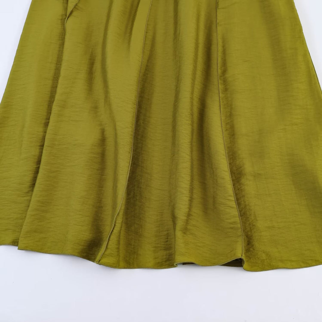 Damen Maxikleid mit schwingendem Saum und dekorativem Gürtel Echo Archiv