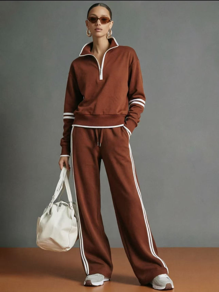 Damen Sportliches Oberteil und Hose Set Echo Archiv
