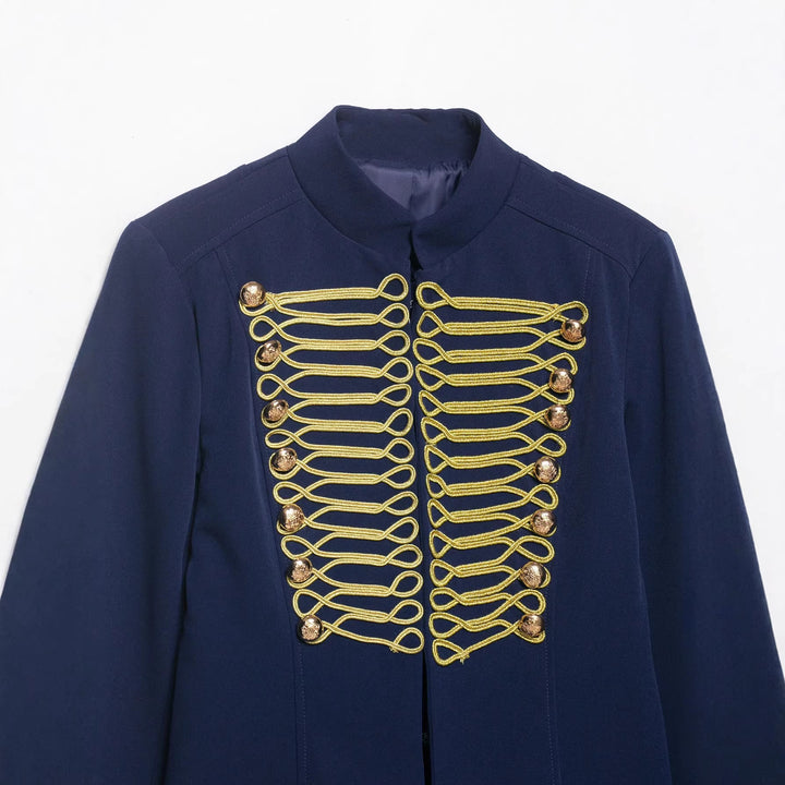 Damen Gala-Militärblazer im Parade‑Stil mit Kordelbesatz und Stehkragen Echo Archiv