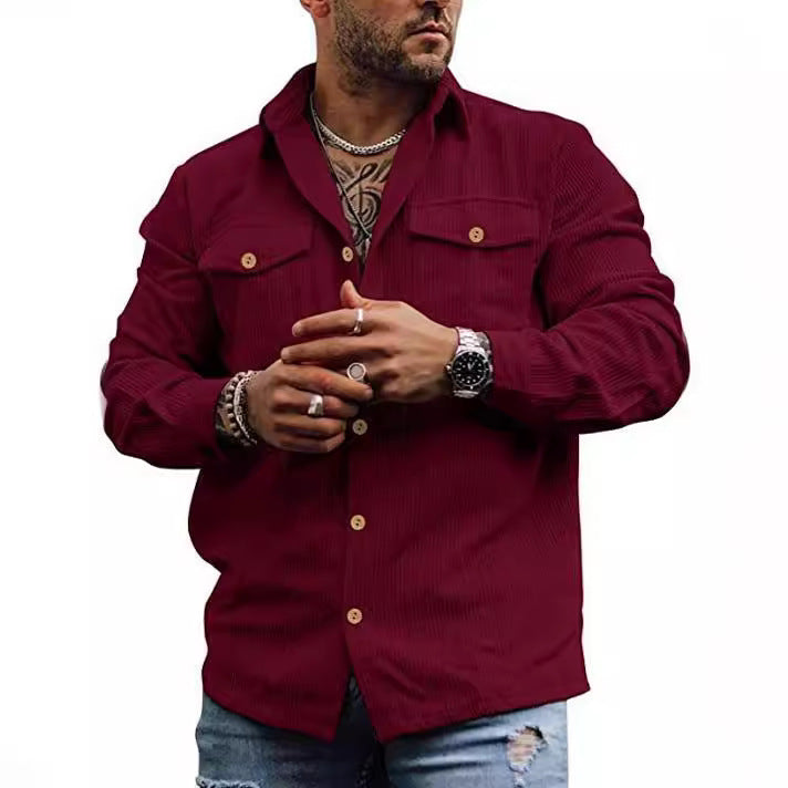 Herren cordjacke im lässigen Schnitt Echoarchiv