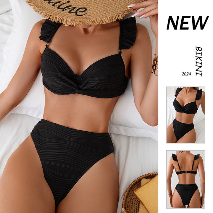 Damen Bikini-Set mit eleganten Raffungen und bequemen Trägern Echo Archiv