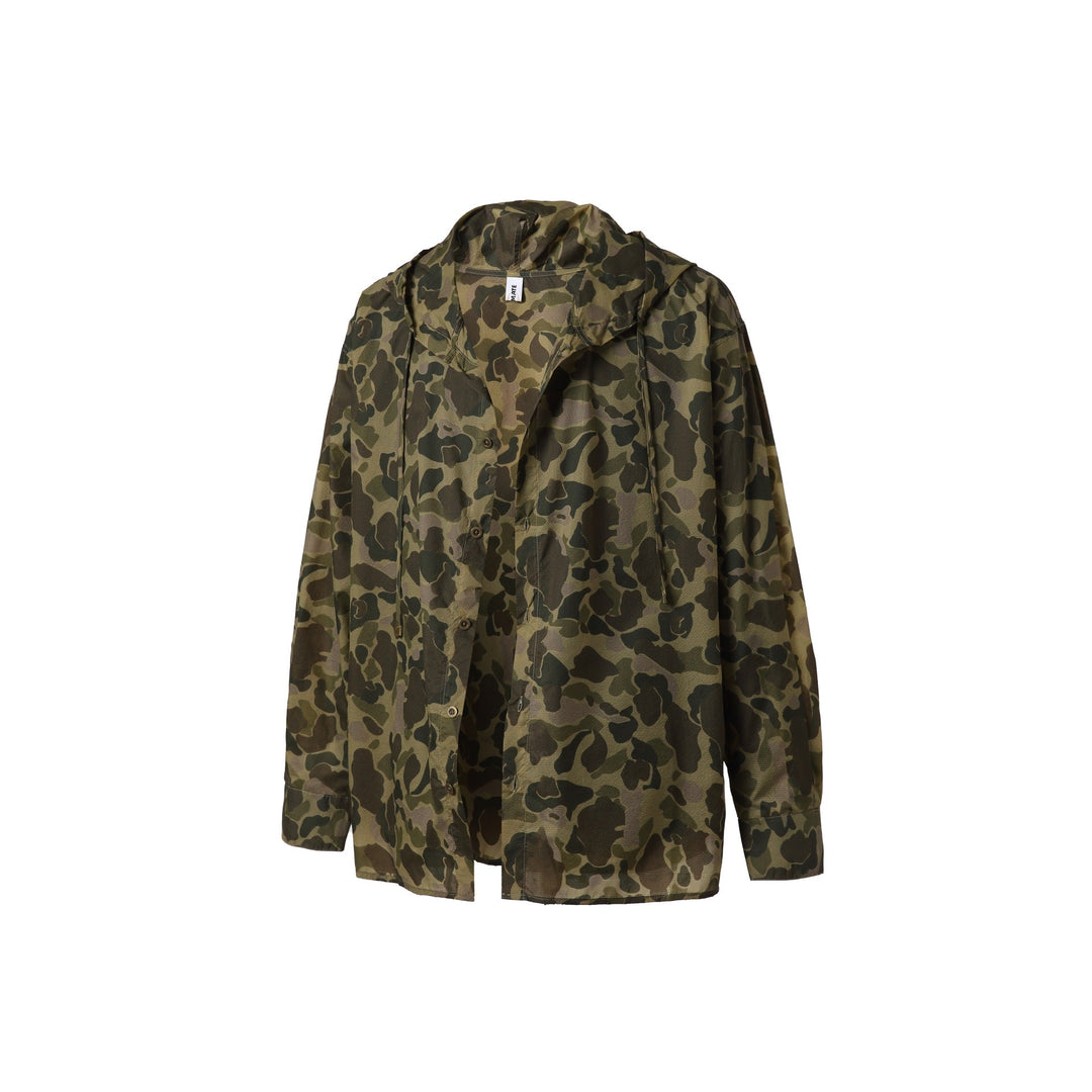 Herren Camouflage-Kapuzenshirt im Oversized-Utility-Stil Echoarchiv