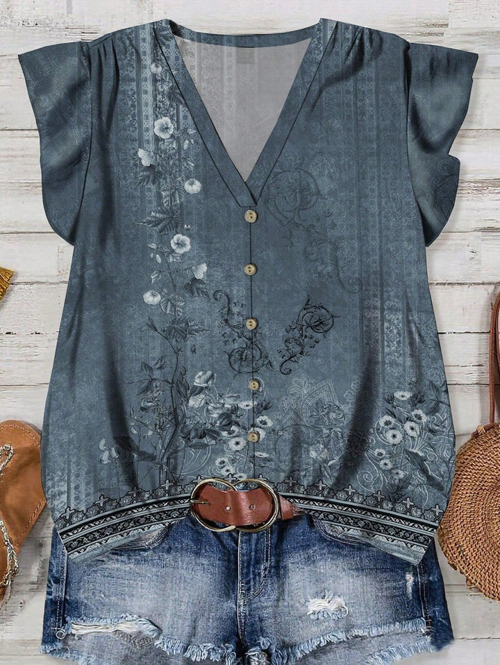 Damen Bluse mit floralem Muster Echo Archiv