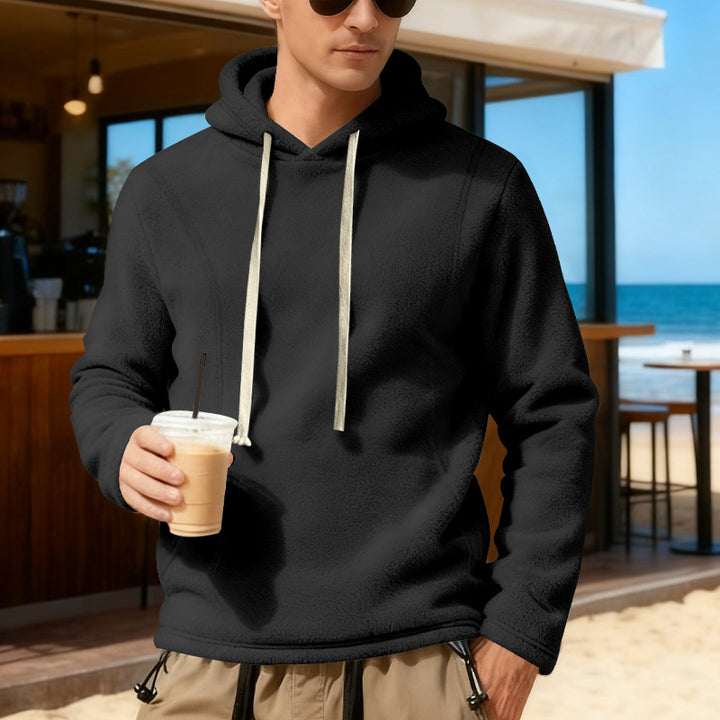 Herren Fleece-Pullover mit Kapuze Echoarchiv