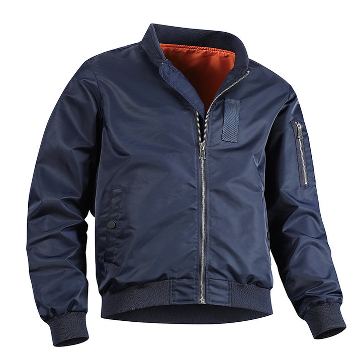 Herren -Isolierte, wasserabweisende Flug-Bomberjacke mit kontrastierendem, gestepptem Futter und Utility-Tasche am Ärmel Echo Archiv