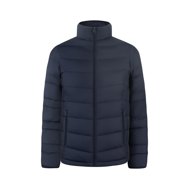 Herren Ultraleichte gesteppte Daunenimitat-Jacke mit Stehkragen Echo Archiv
