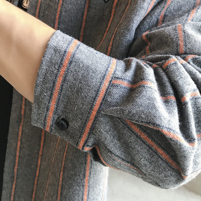 Herren modernes kariertes Overshirt Echoarchiv