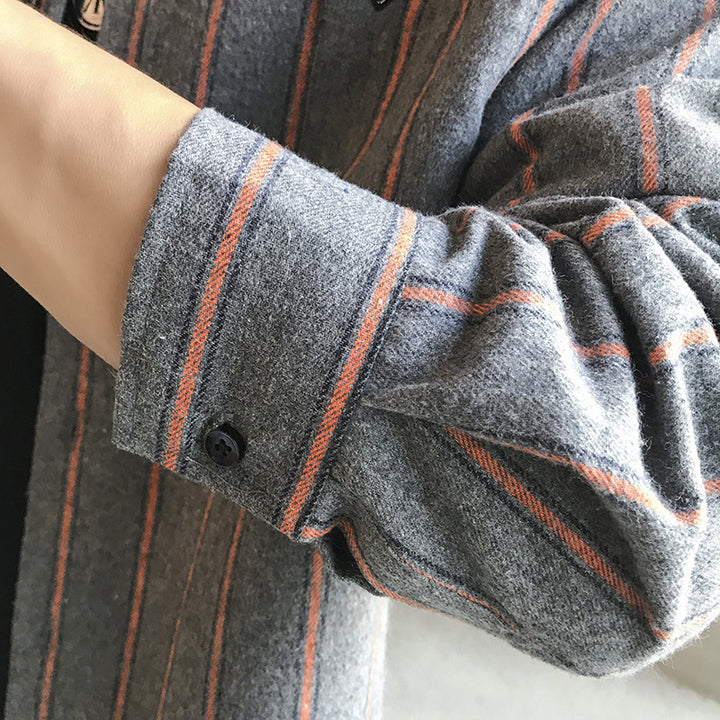Herren modernes kariertes Overshirt Echoarchiv