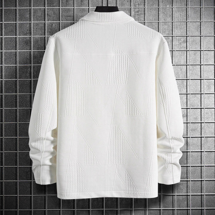 Herren modische Hemdjacke mit strukturiertem Design Echoarchiv