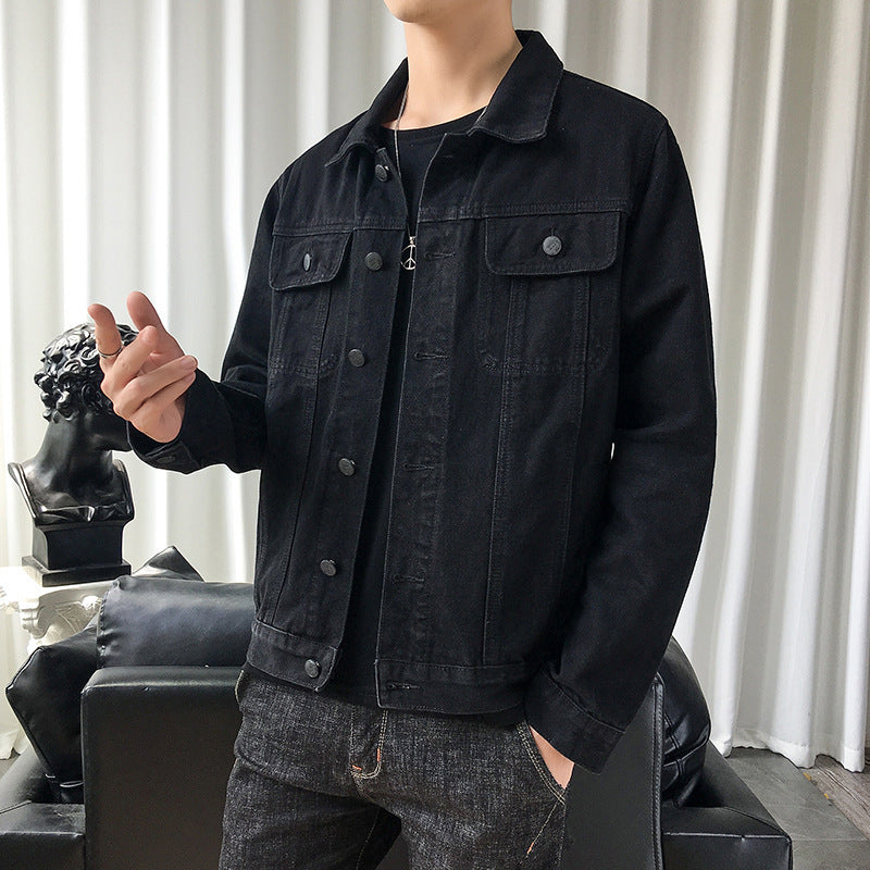 Herren Slim‑Fit Denim‑Truckerjacke im Overshirt‑Schnitt mit Brustklappen Echo Archiv