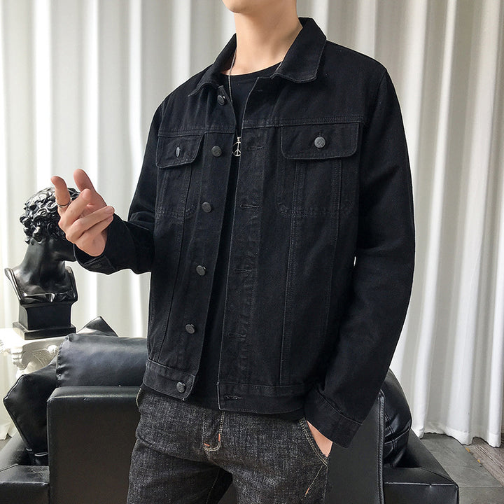 Herren Slim‑Fit Denim‑Truckerjacke im Overshirt‑Schnitt mit Brustklappen Echo Archiv