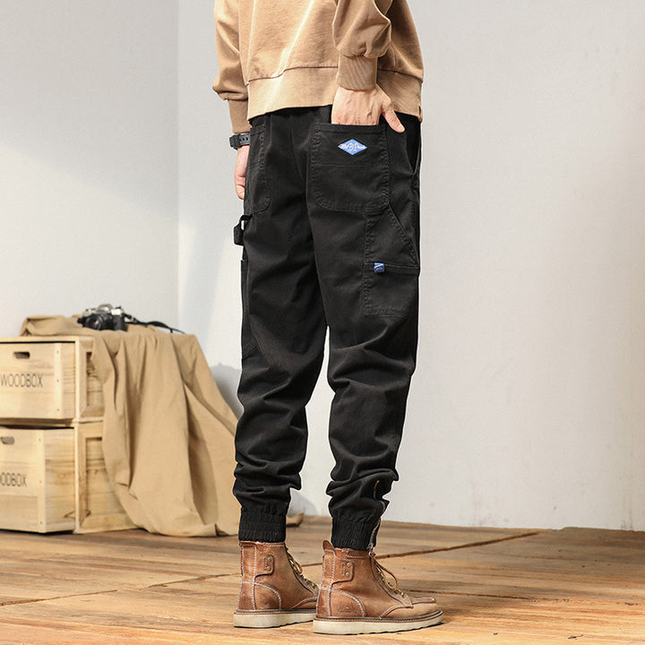 Herren Cargo-Jogginghose im Utility-Look mit elastischem Tunnelzugbund und verstärkten Pattentaschen Echo Archiv