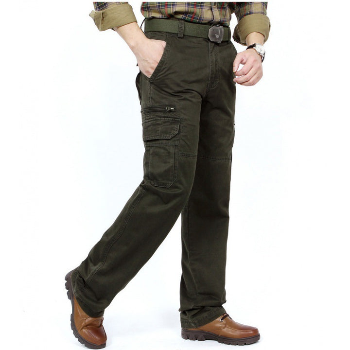 Herren Robust-elastische Canvas-Cargohose mit verstärkten Kniepartien und Multifach-Taschen Echo Archiv