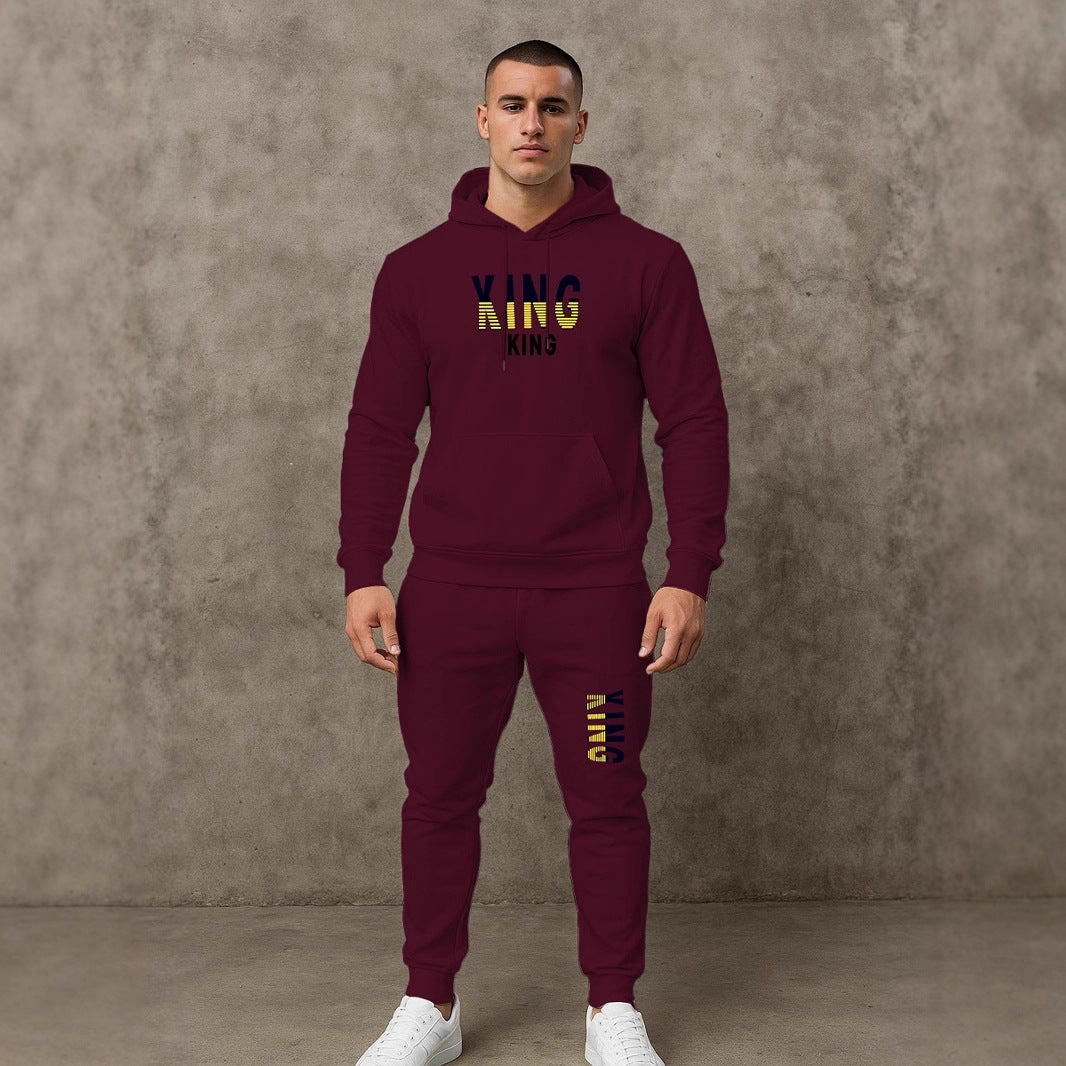 Herren sportives Hoodie- und Jogginghose-Set Echoarchiv