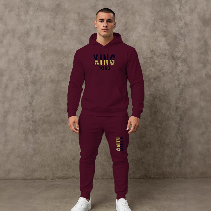 Herren sportives Hoodie- und Jogginghose-Set Echoarchiv