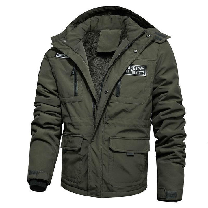 Herren Military-Influenced Thermo-Parka mit wärmender Fleecefutter‑Innenlage und Multifunktions‑Taschen Echo Archiv