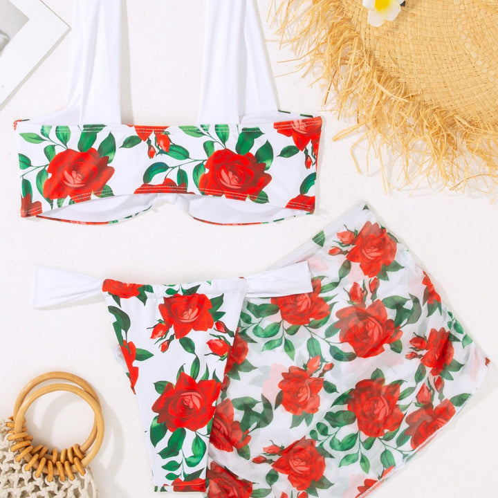 Damen Bikini-Set mit Rüschen und breiten Trägern Echo Archiv