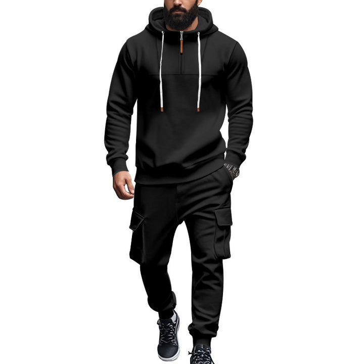 Herren Sportliches Sweatshirt und Cargo-Hose Set Echoarchiv