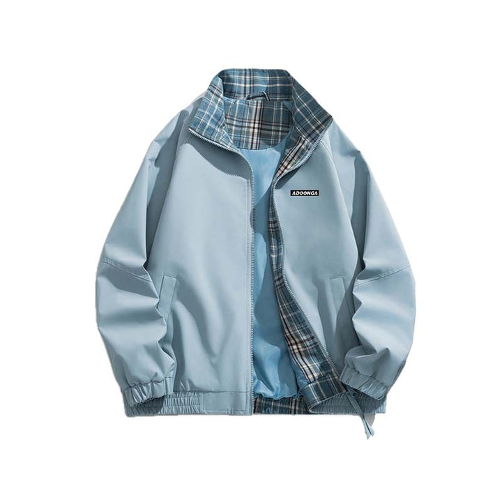 Damen Lässige Übergangsjacke mit kariertem Kragen Echo Archiv
