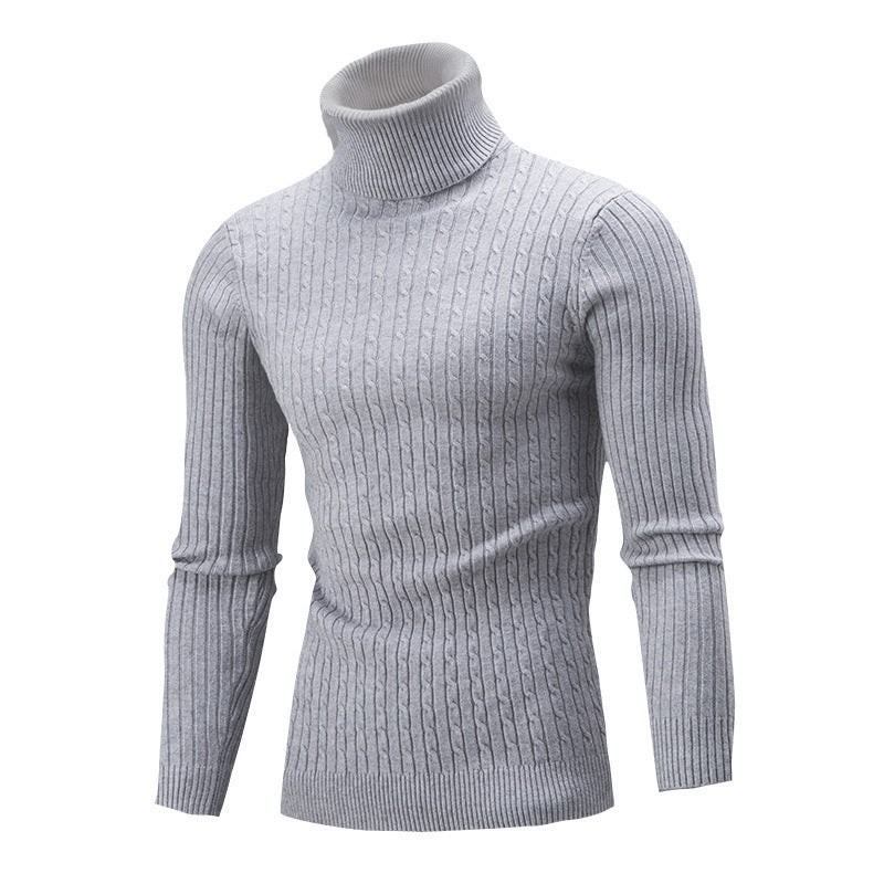 Herren kuscheliger Rollkragenpullover aus hochwertigem Strickmaterial Echoarchiv