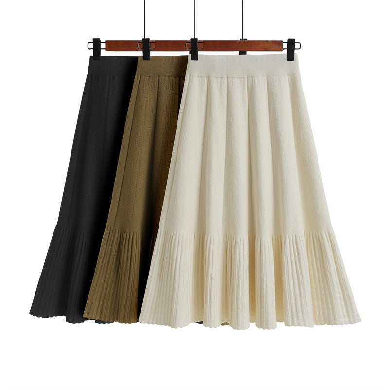 Damen Plissierter Maxi-Rock mit stylishen Falten Echo Archiv