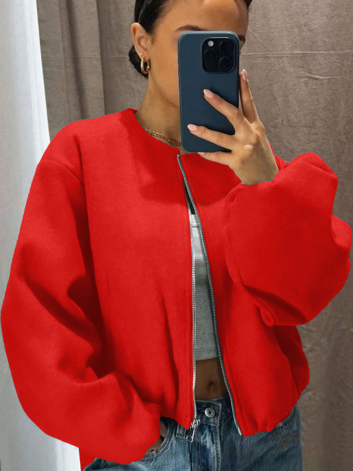 Damen Sportliche Bomberjacke Echo Archiv