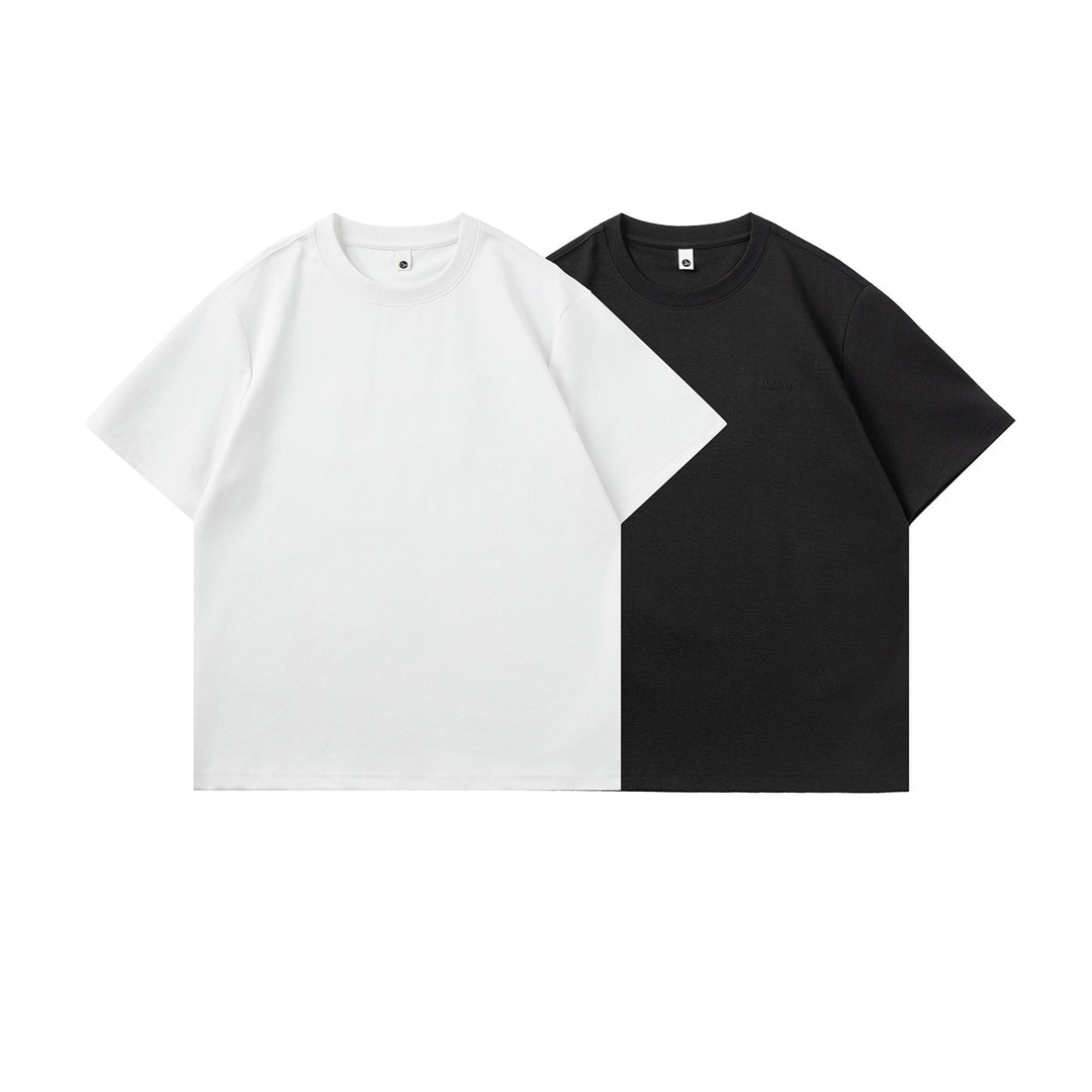 Unisex Oversized Baumwoll-T-Shirt mit Rundhalsausschnitt und verlängertem Saum Echo Archiv