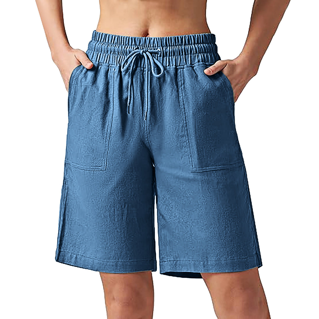 Damen lässige Freizeithose mit elastischem Bund und praktischen Taschen Echo Archiv