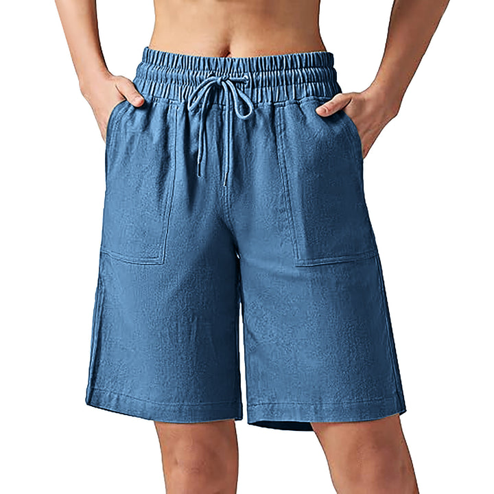 Damen lässige Freizeithose mit elastischem Bund und praktischen Taschen Echo Archiv